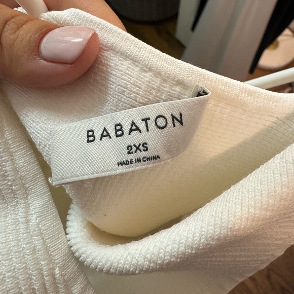 Babaton Cream Ribbed Top - Picture 2 of 2